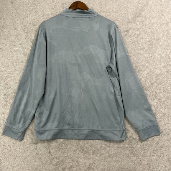 NWOT Kirkland Signature Mens M Quarter-Zip Pullover Sweatshirt Gray - Picture 2 of 6